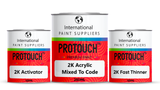 PEUGEOT EKB Vallelunga Red 2K Acrylic Gloss Paint, Activator & Thinner