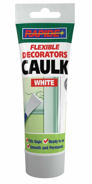 Rapide Flexible Decorators Caulk Squeezy Tube 250G White